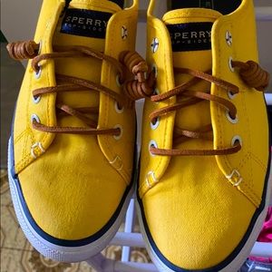 Yellow Sperry Fashion Sneakers